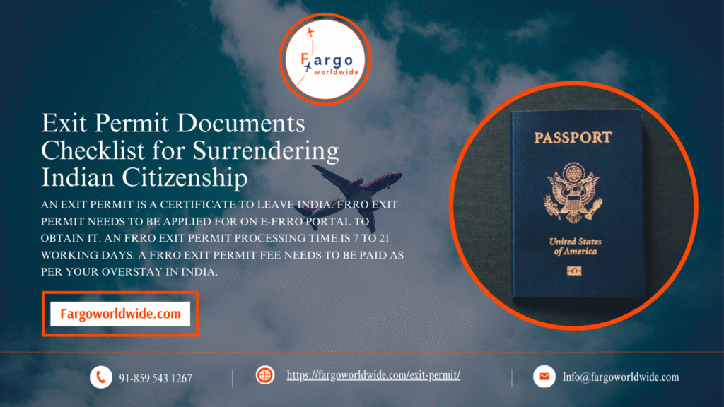 Exit Permit India | Fargoworldwide