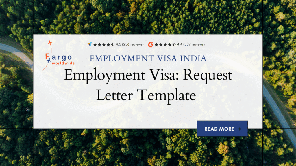 Employment Visa | Employment Visa India, Request Letter | Fargoworldwide