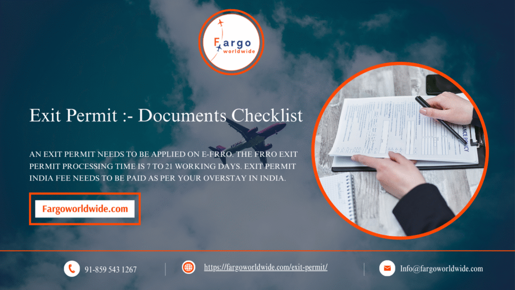 Exit Permit: Document Checklist | Fargoworldwide