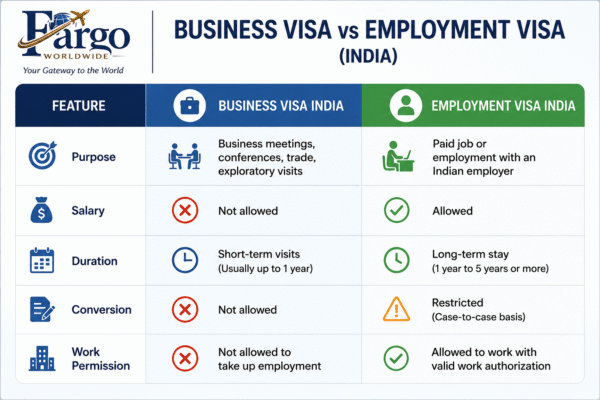 Business Visa vs Employment Visa | FargoWorldWide