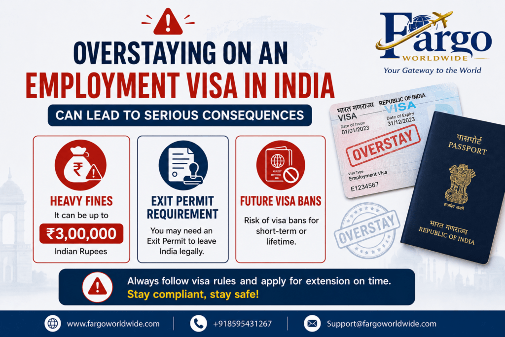 Overstay on Employment Visa in India - Fargoworldwide