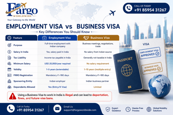 Employment Visa India | FargoWorldWide