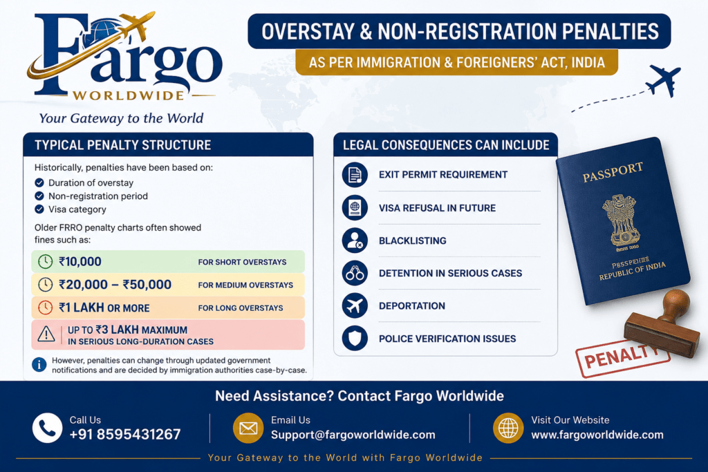 Overstay Penality In India