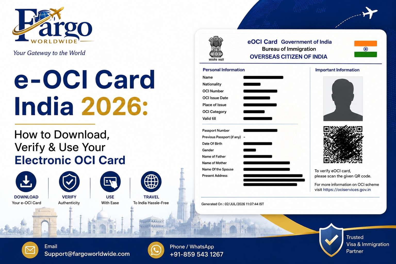 e-OCI Card India 2026: How to Download, Verify & Use