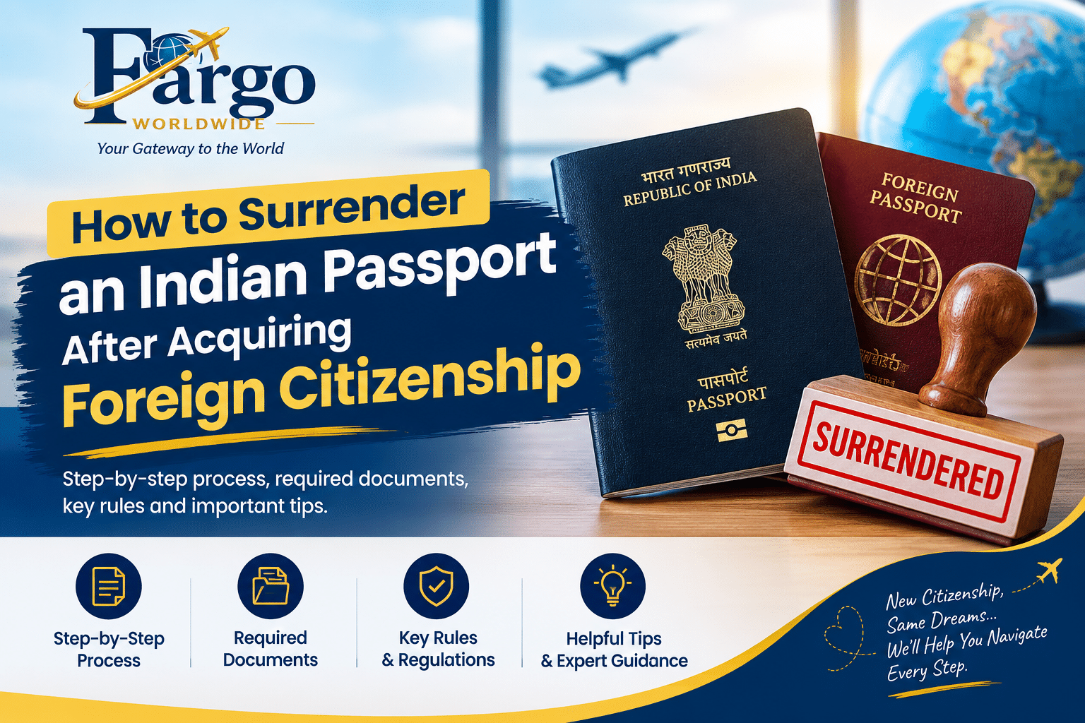 Surrender Indian Passport | FargoWorldWide