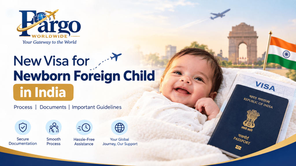 new visa for newborn foreign child in india